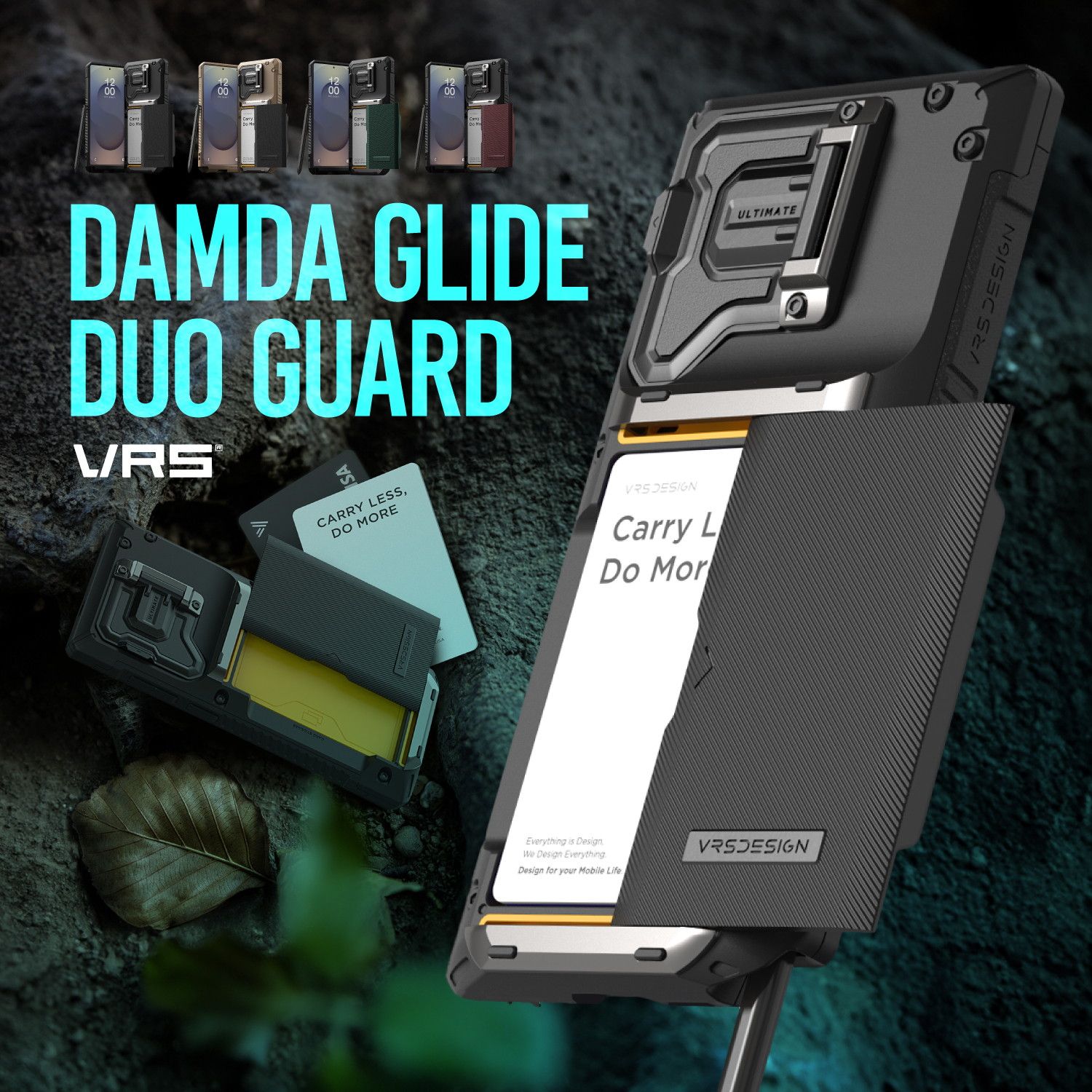 Galaxy S25 Ultra ケース 耐衝撃 カード収納 スタンド 付 スマホケース GalaxyS25Ultra ギャラクシーS25 ウルトラ SC-52F 対応 VRS DESIGN DamdaGlide Duo Guard
