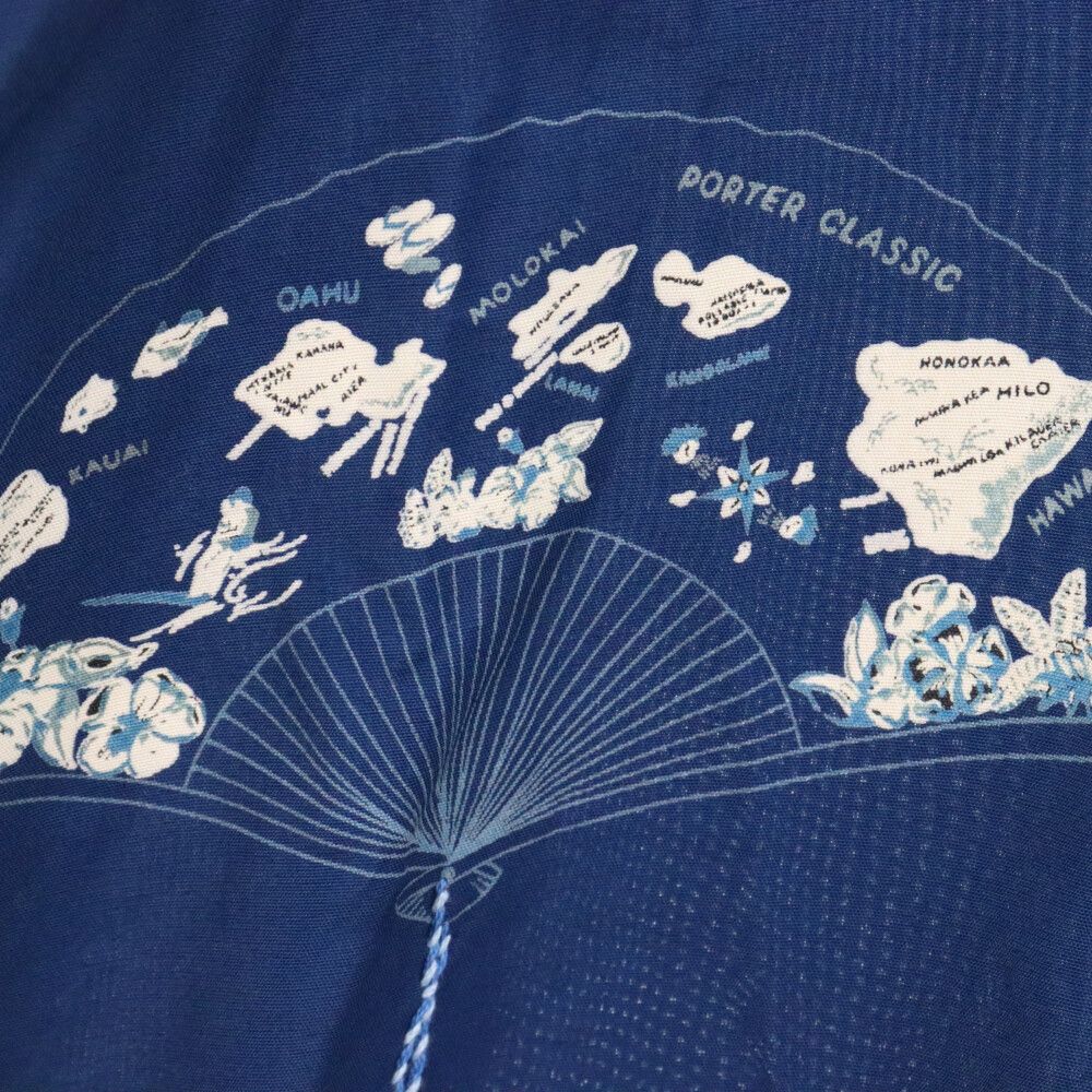 Porter Classic (ポータークラシック) SENSU ALOHA SHIRT センス アロハ オープンカラー 半袖 シャツ ネイビー -  メルカリ