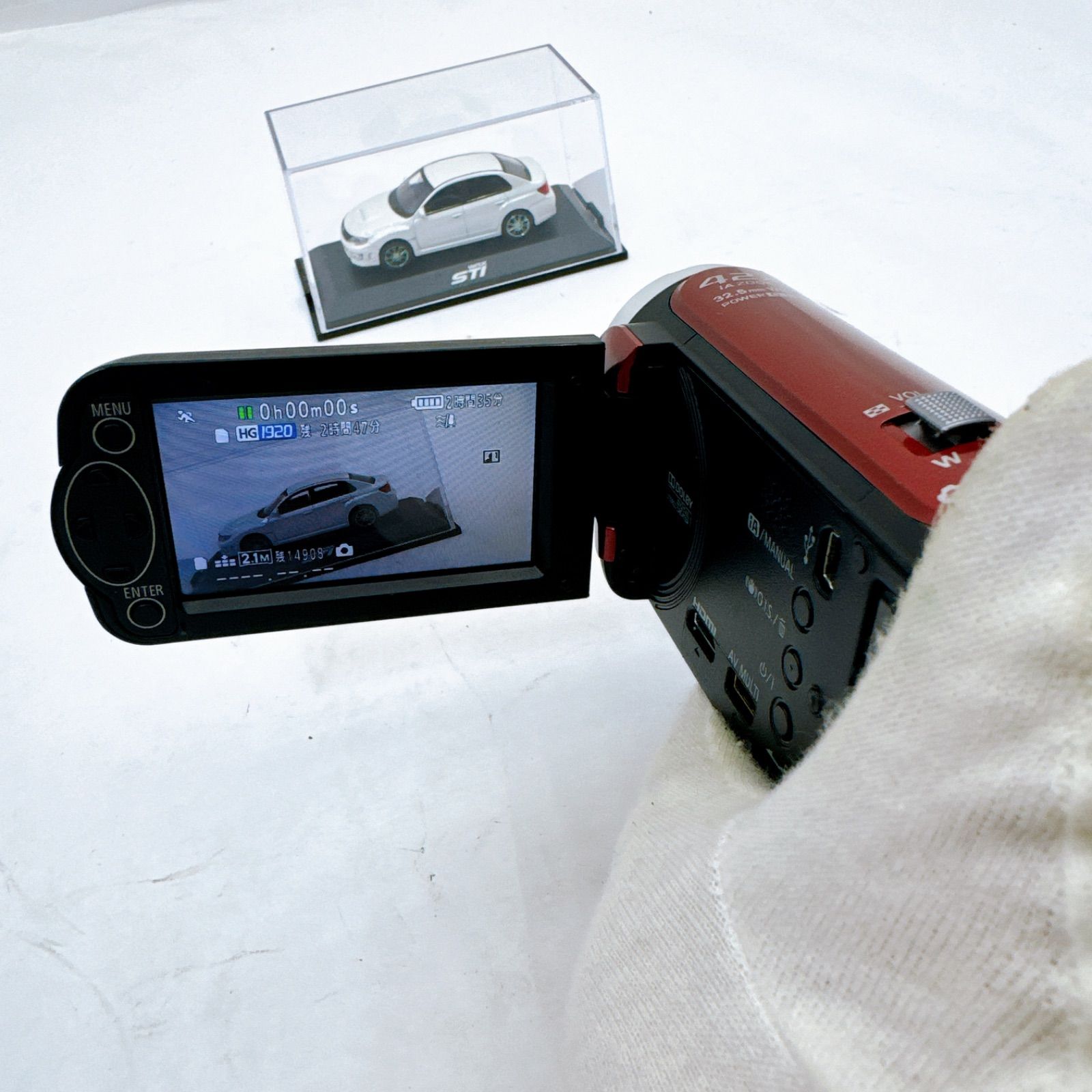 Panasonic HC-V100M-S ビデオカメラ 動作確認済み Panasonic HC-V100M デジタルハイビジョン ビデオカメラ レッド