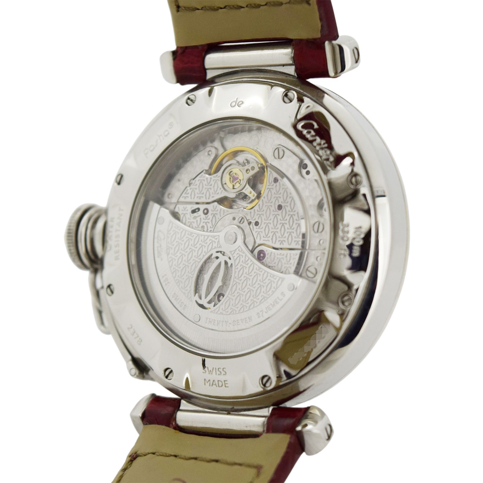 ダイヤ Cartier カルティエ  パシャ38 グリッド  W31031H3  メンズ 腕時計