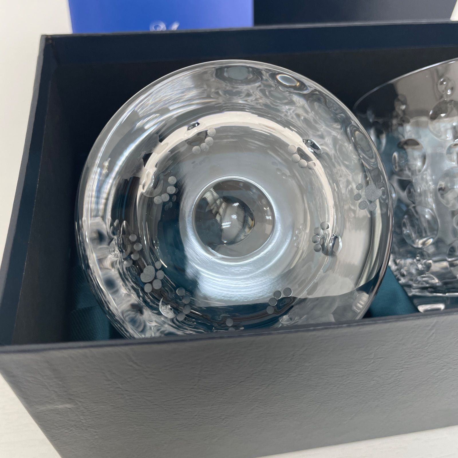  MEISSEN マイセンクリスタル ロックグラス ２客 ねこモチーフ ロックグラス アルコールグラス