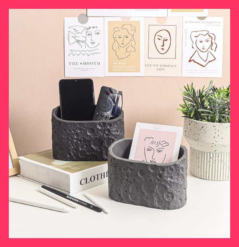 1207】ウッドレジン 波模様 リモコンラック 収納ケース インテリア