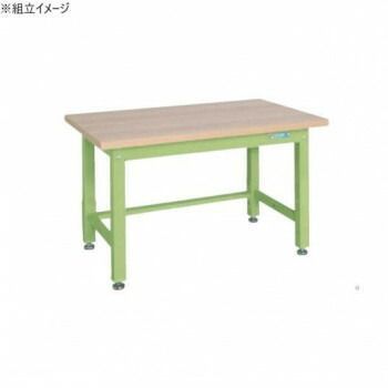 サカエ 重量作業台KWタイプ 木目天板 1200×800×740mm KWM-128