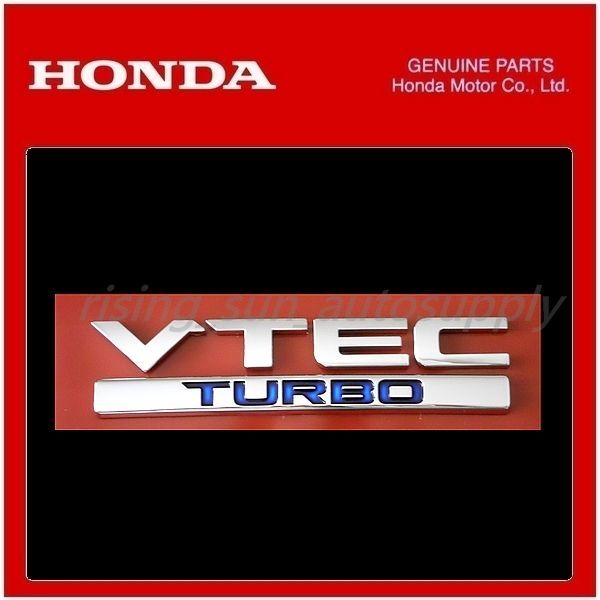 ホンダ 純正 エンブレム 【VTEC TURBO】新型 シビック ハッチバック 型式：6BA-FL1 ｸﾘｯｸﾎﾟｽﾄ - メルカリ