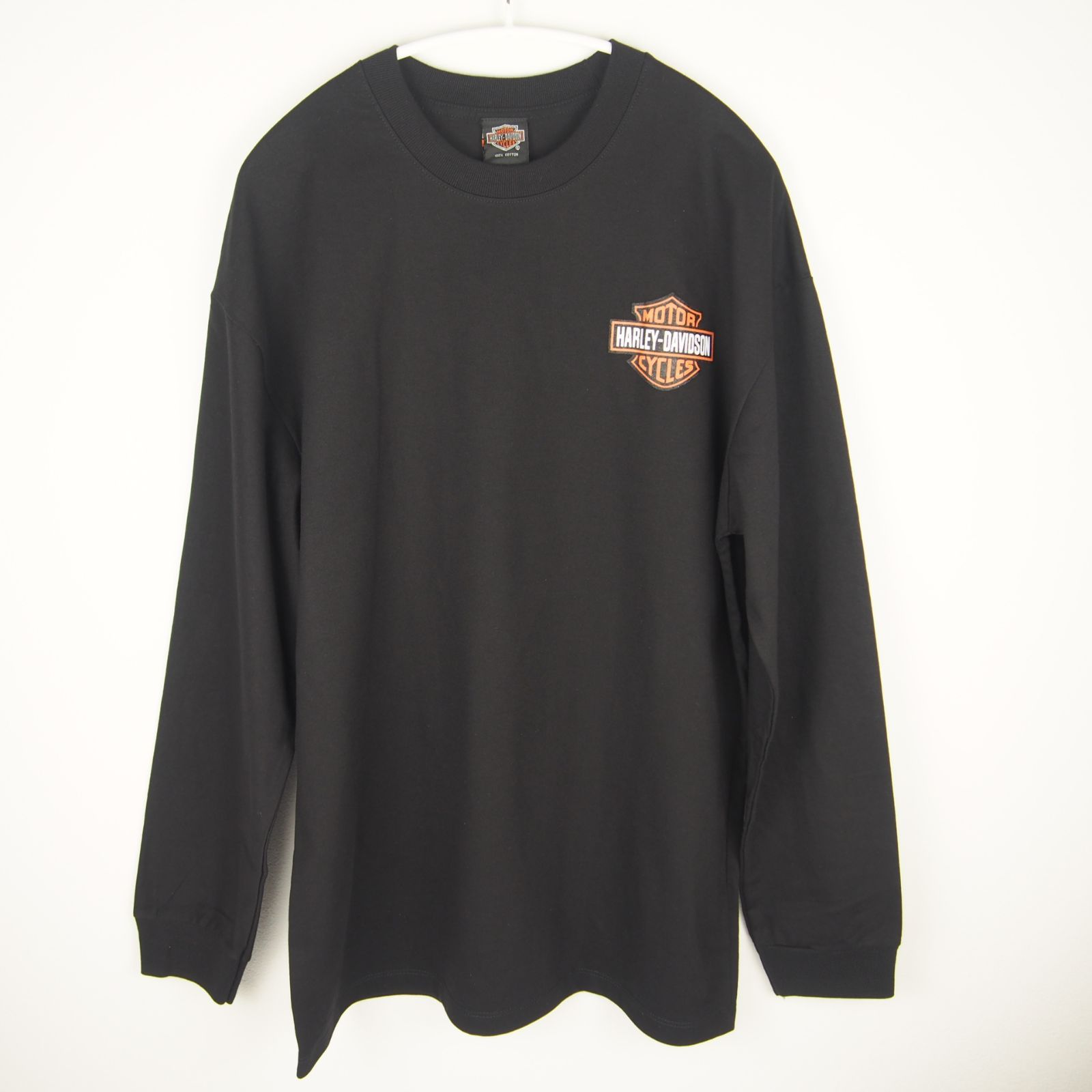 Harley-Davidson ハーレー プリント 長袖Tシャツ ロンT 黒