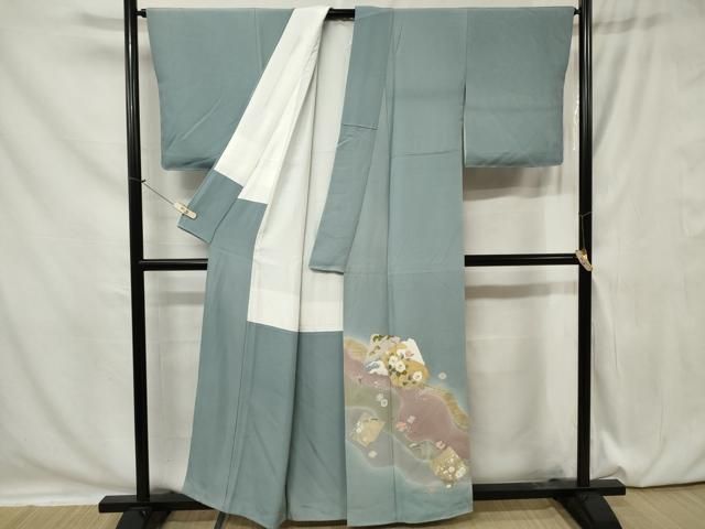 平和屋着物○豪華色留袖 作家物 駒刺繍 正倉院花文