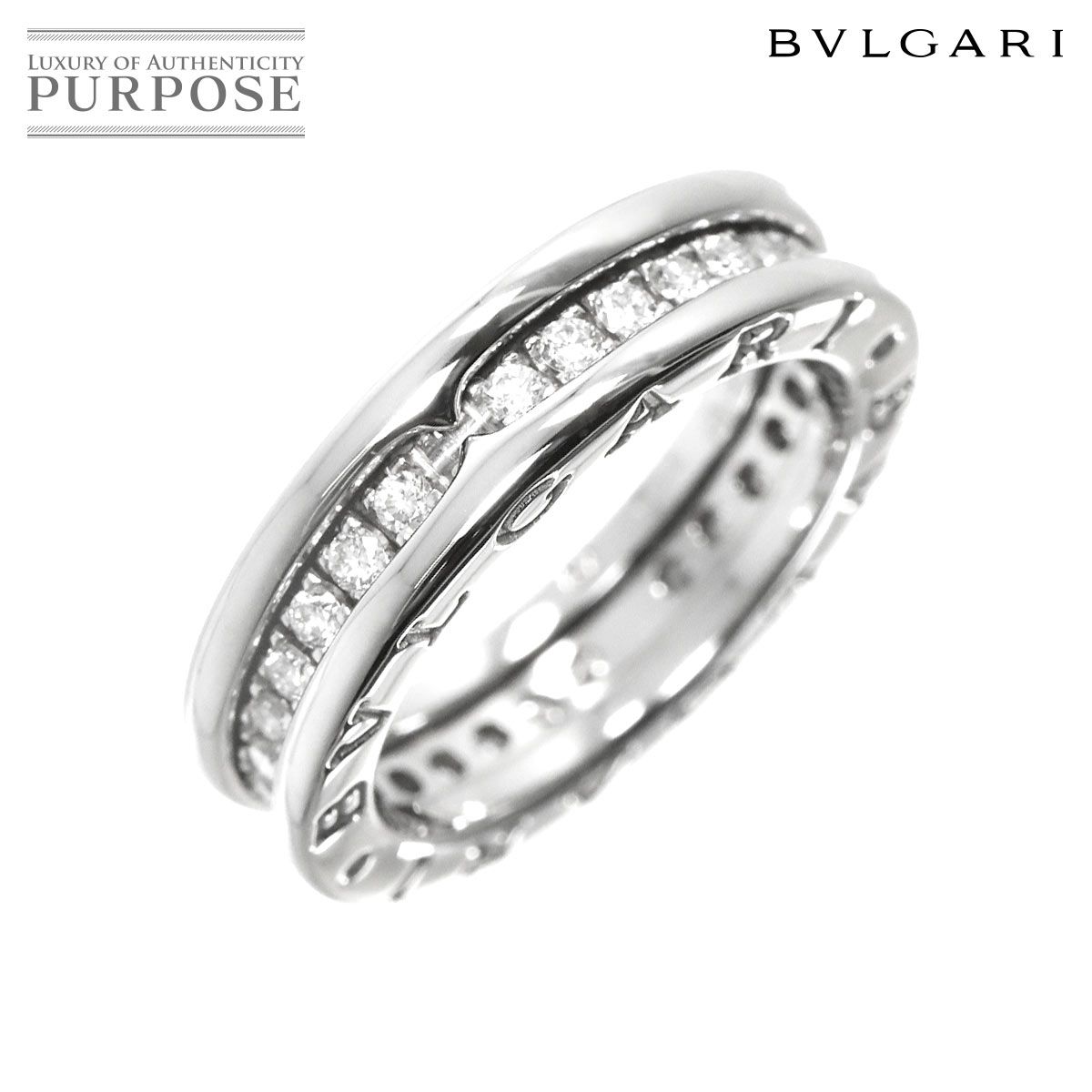 磨き済み■ブルガリ リング 48 新品同様 B-zero1 K18WG サイズ48