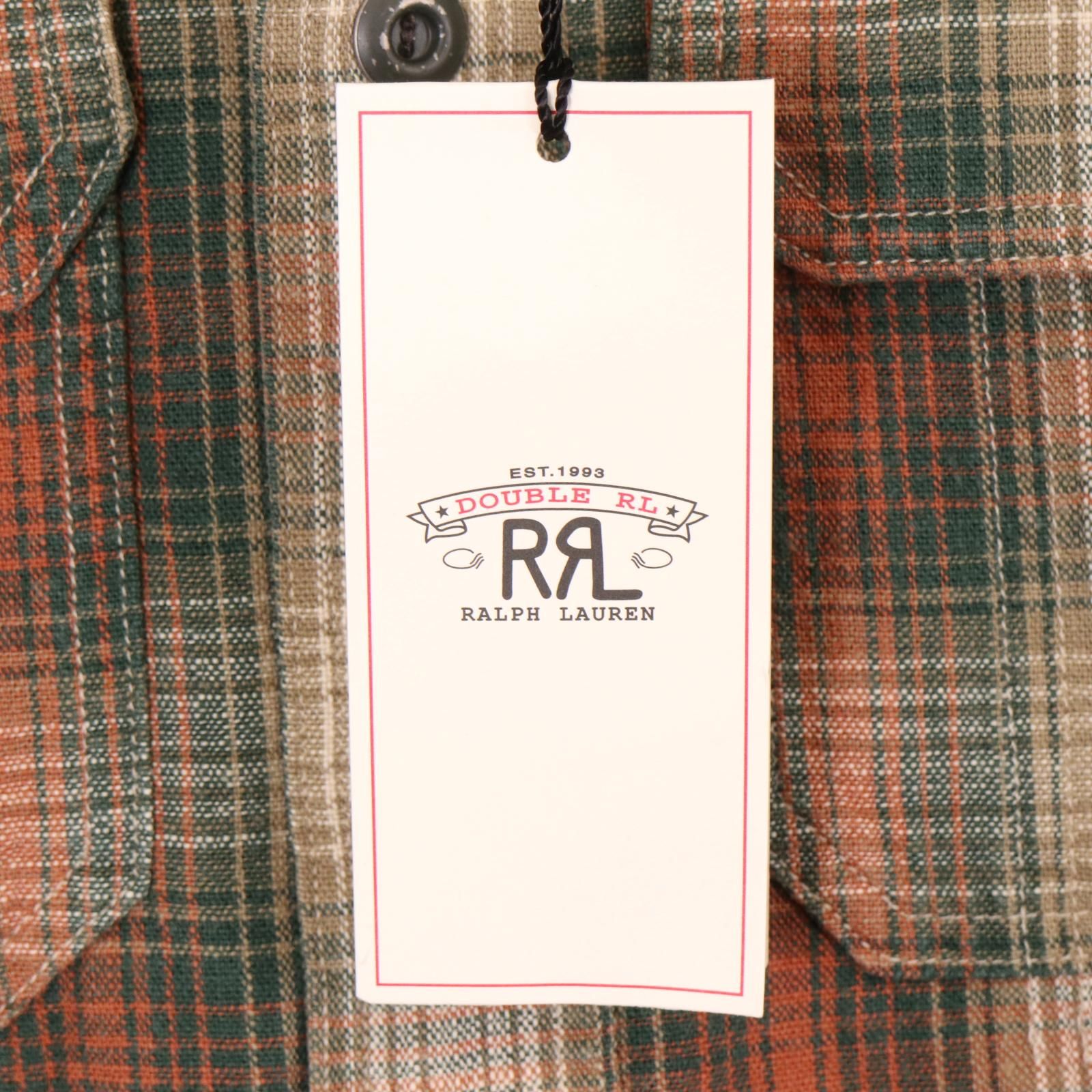 RRL ダブルアールエル プラッド コットンチェックワークシャツ XS