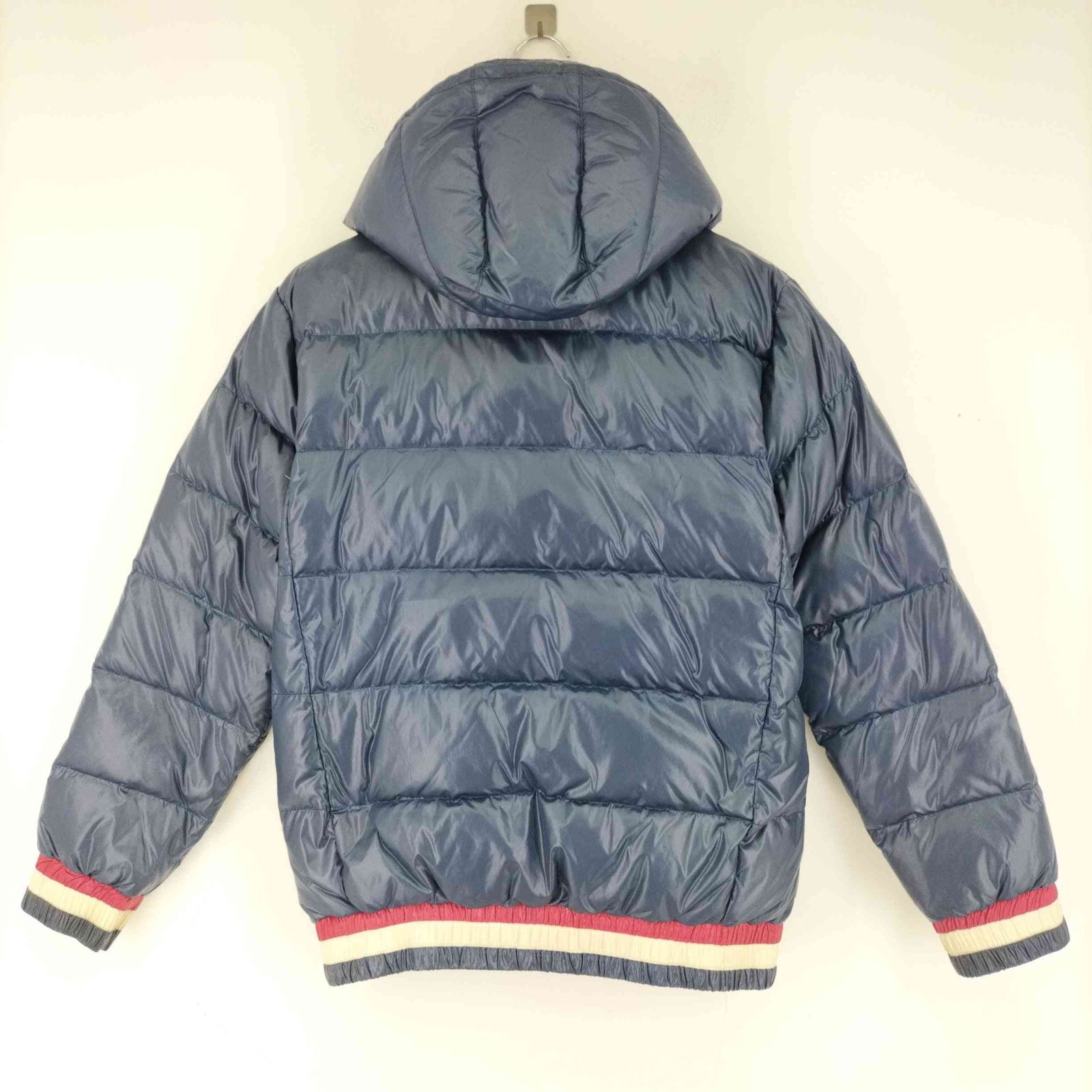 ラコステ LACOSTE トリコロール フーデッド ダウンジャケット 