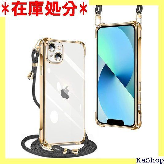 PAILAIMEN iPhone 13 ケース クリア ネック ショルダー 耐衝撃