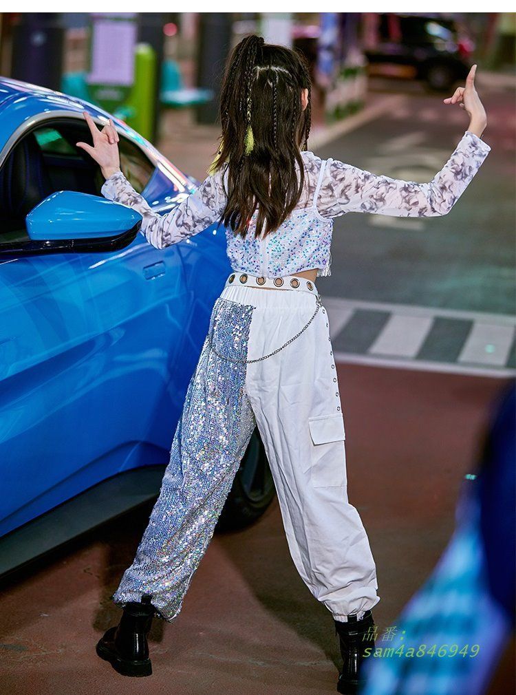 肩幅が気になる方へ】新品 社交ダンス ブルーグリーンカットソーd133