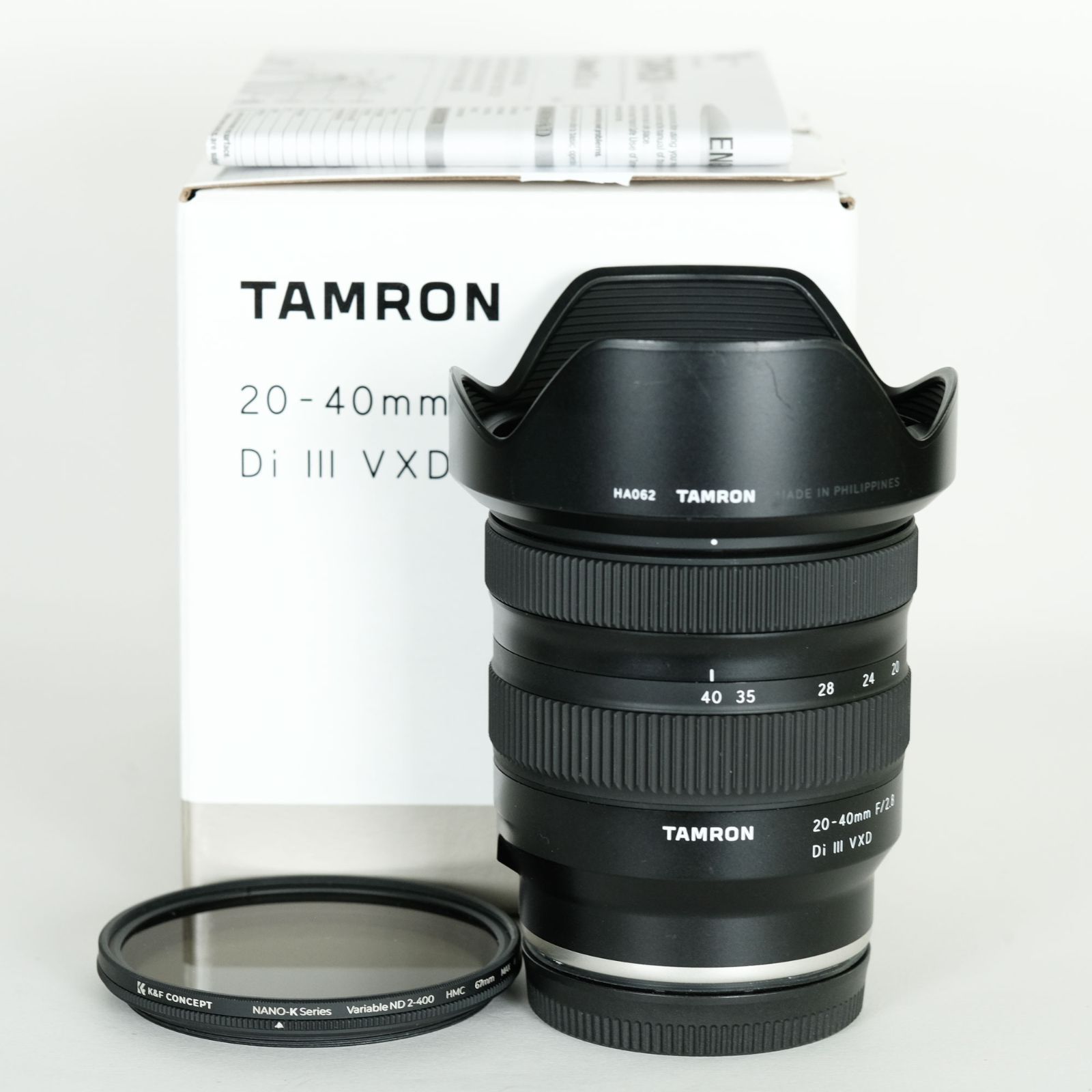｜可変NDフィルター付 TAMRON 20-40mm F|2.8 Di III VXD Model A062 ソニーE用 | ソニーEマウント