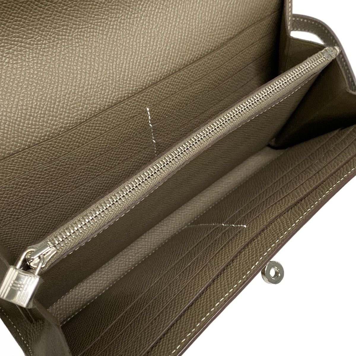 HERMES(エルメス) 財布美品 ケリーウォレットロング エトゥープ  