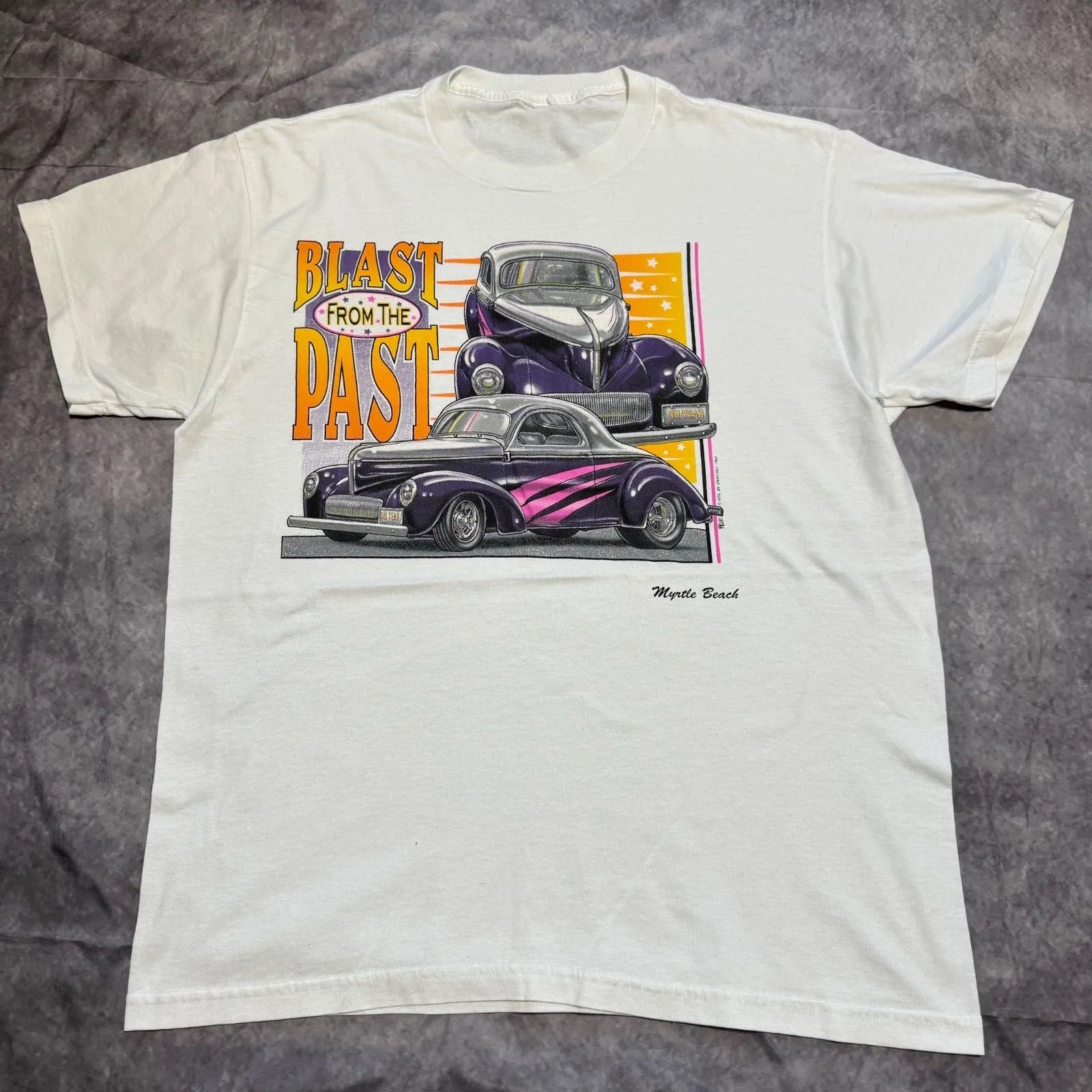90s アメ車 ビートル アートTシャツ ヴィンテージTシャツ ビンテージTシャツ シングルステッチ DJ-130