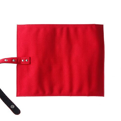 まとめ デルフォニックス ペンケース ロールペンケース レッド 500131-125 ×5セット