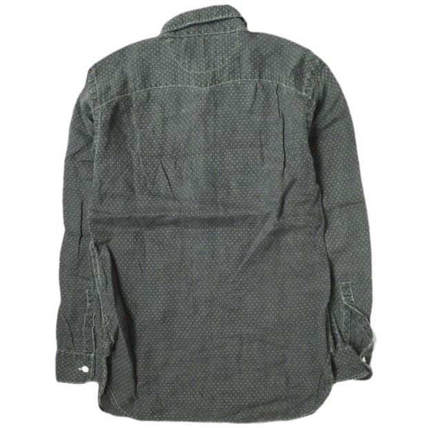 RRL イカ胸ヘンリーネックシャツM ポルカドット インディゴ RRL イカ胸ヘンリーネックシャツM ポルカドット インディゴ