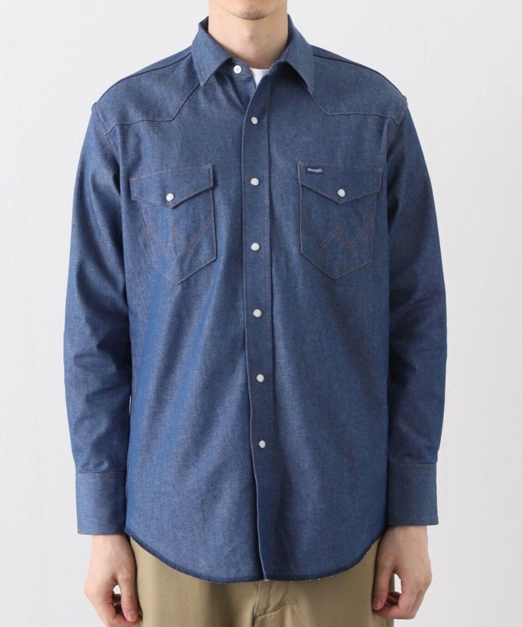 Wrangler LECHOPPE デニムシャツ ウエスタンシャツ レショップ Wrangler×L'ECHOPPE】名品ウエスタンシャツを自由自在なバランス
