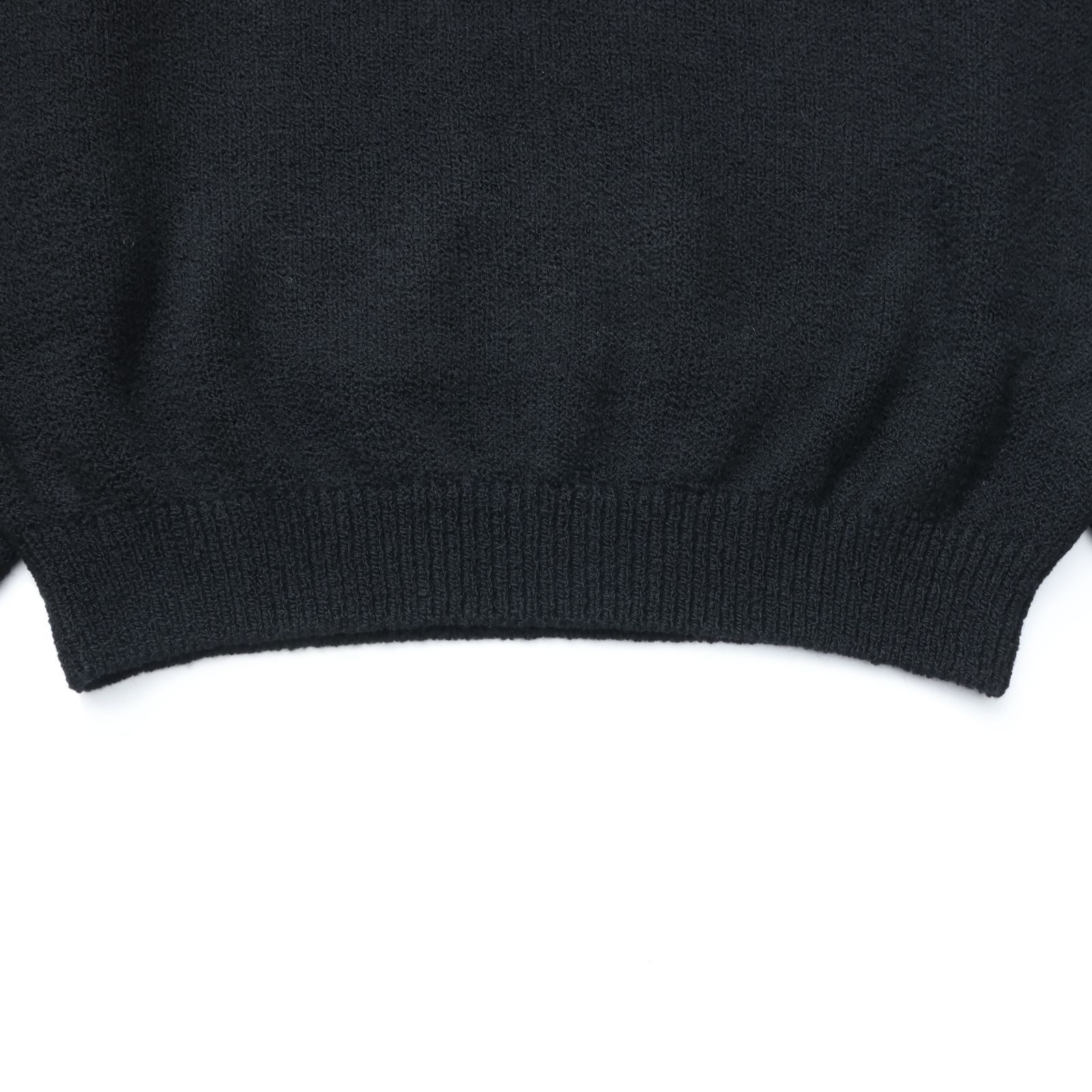 crepuscule クレプスキュール M-G Skipper L/S エムジー スキッパー ロングスリーブ ウール ニット BLACK 新品