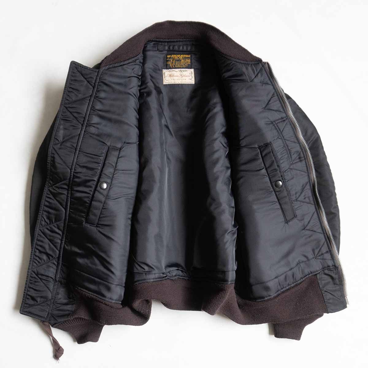 BUZZ RICKSON'S セール ウィリアムギブソン MA-1 黒 38 LONG BUZZ