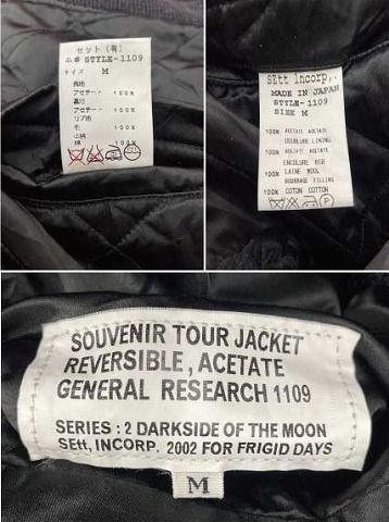 GENERAL RESEARCH 1109 SOUVENIR TOUR JACKET REVERSIBLE ACETATE