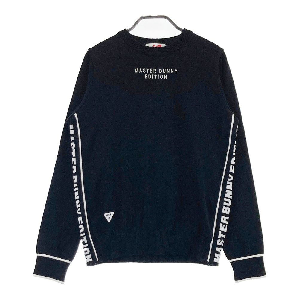 サイズ 1 MASTER BUNNY EDITION マスターバニーエディション ニットセーター サイドロゴ ブラック系 240101539445 ゴルフウェア レディース ストスト