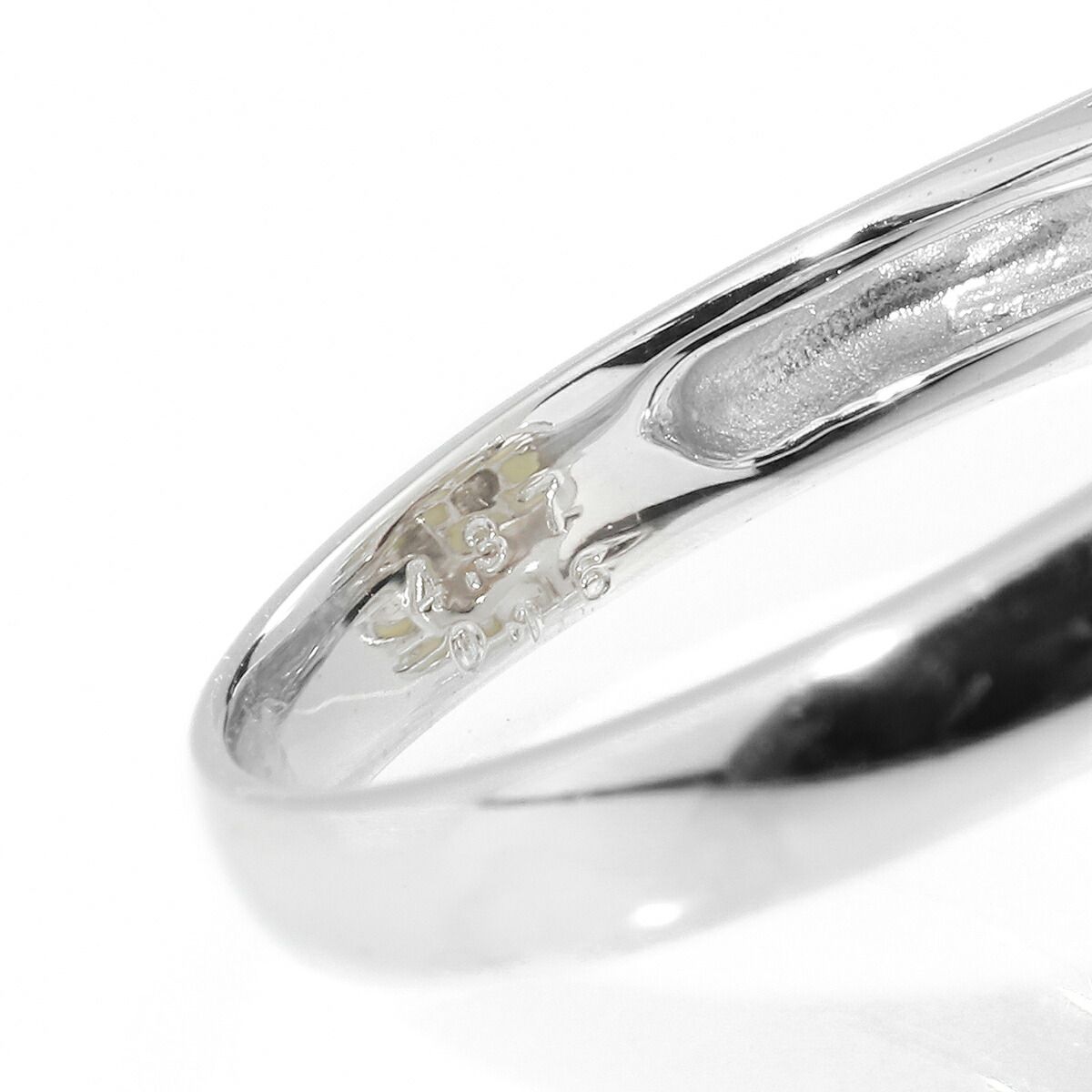 リング 指輪 キャッツアイ 4.37ct ダイヤモンド K18 16.5号 中古