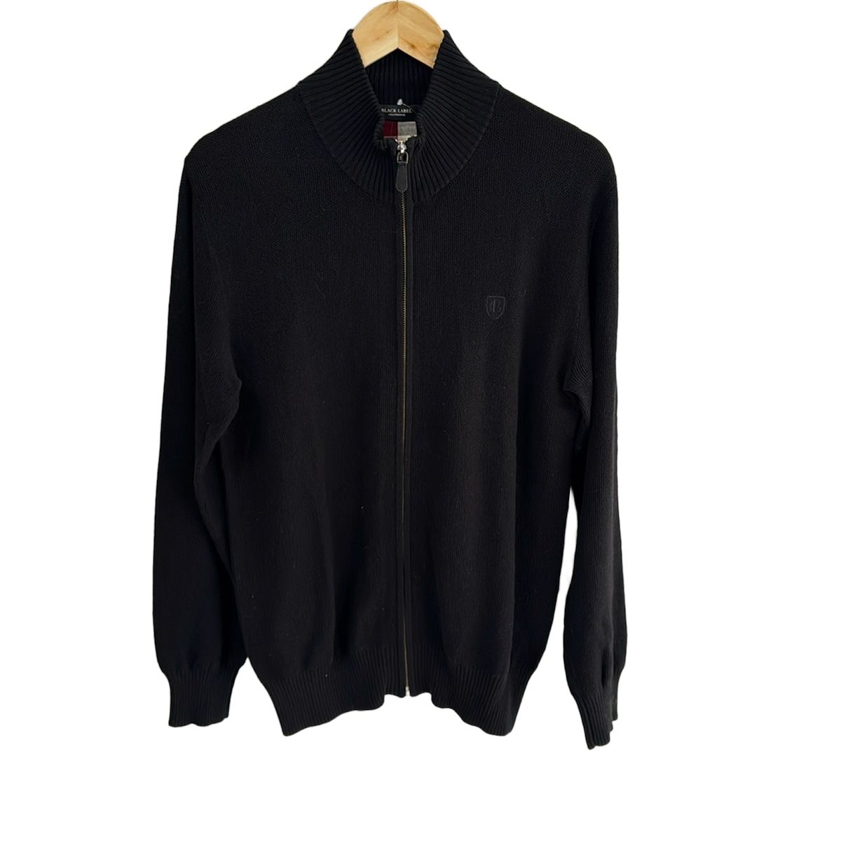 BLACK LABEL CRESTBRIDGE ブラックレーベルクレストブリッジ ブルゾン サイズ3 L メンズ - 黒 長袖 ニット ジップアップ 春 秋