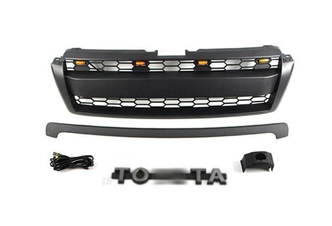 TOYOTAロゴ付き 2009－2013年 トヨタ ランドクルーザープラド 150系 前期 LED付き フロントグリル フロントガーニッシュ 外装 USTAUSTRALIA_COM_AU
