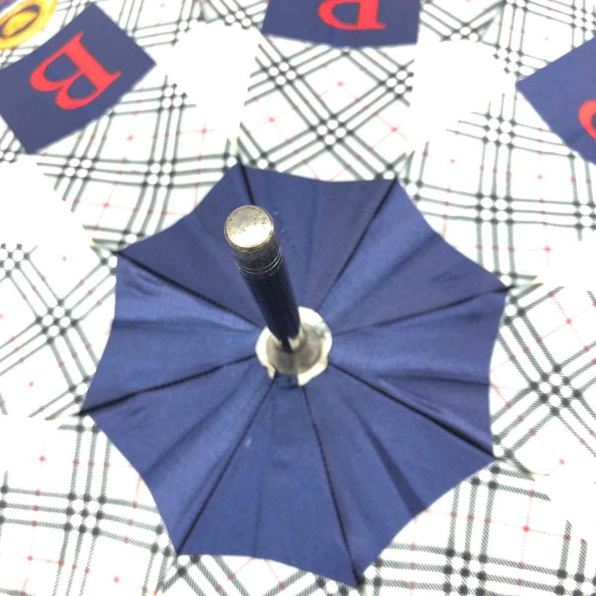 BURBERRY 折りたたみ日傘 (ネイビー) BURBERRY（傘 ・ ブルー