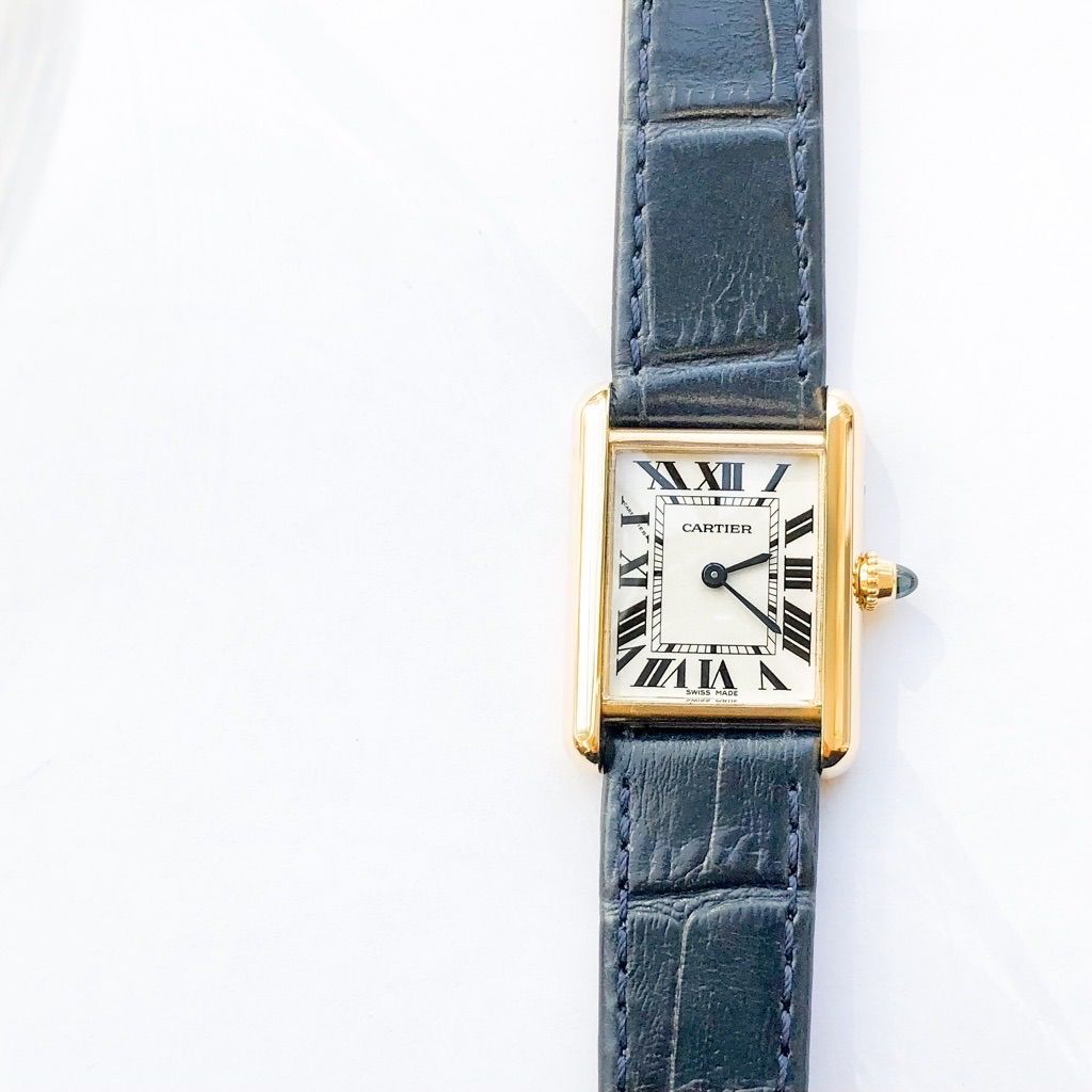 保証書付】カルティエ タンク ルイ ローマン K18 レディース 腕時計  