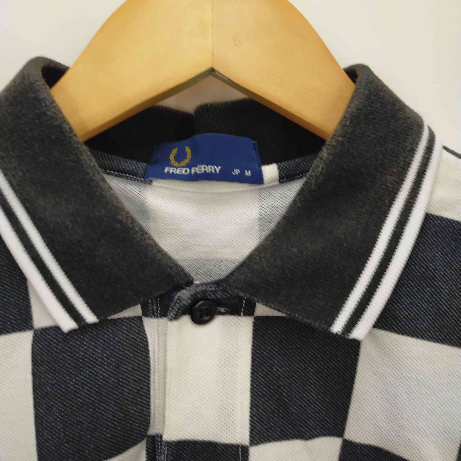 フレッドペリー FRED PERRY ロゴ刺繍 チェック ポロシャツ メンズ 