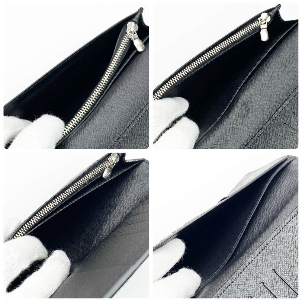 極美品】ルイヴィトン ポルトフォイユ ブラザ タイガ ノワール 長財布