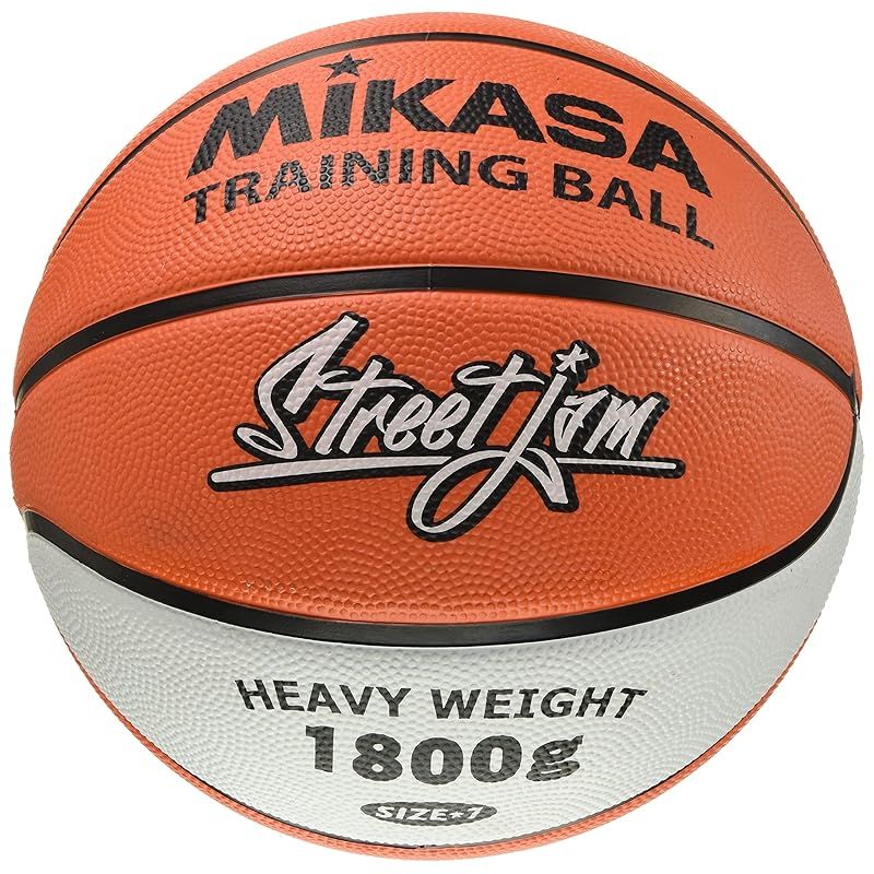 ミカサ(MIKASA) バスケットボール トレーニングボール 7号 (男子用・一般・社会人・大学・高校・中学) ゴム オレンジ/白 1.8 B7JMTR-O 推奨内圧0.42~0.57(kgf/?)