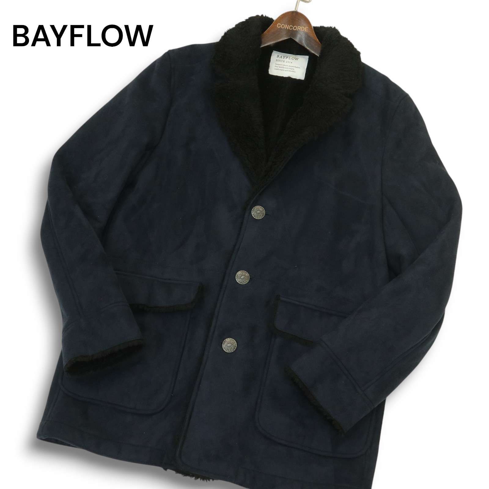 BAYFLOW ベイフロー 秋冬 コンチョボタン☆ ボア フェイク