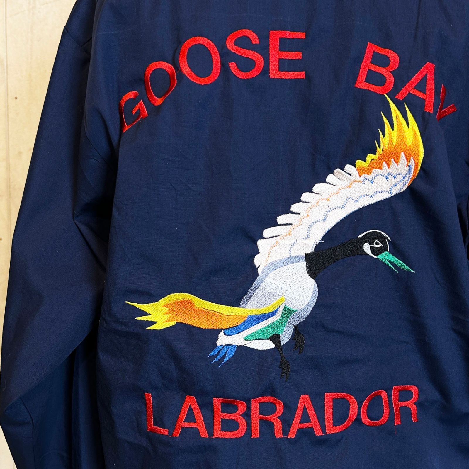 A1T GOOSE BAY サンプリング アメリカ古着 ワークシャツ 刺繍 M ボックスシルエット