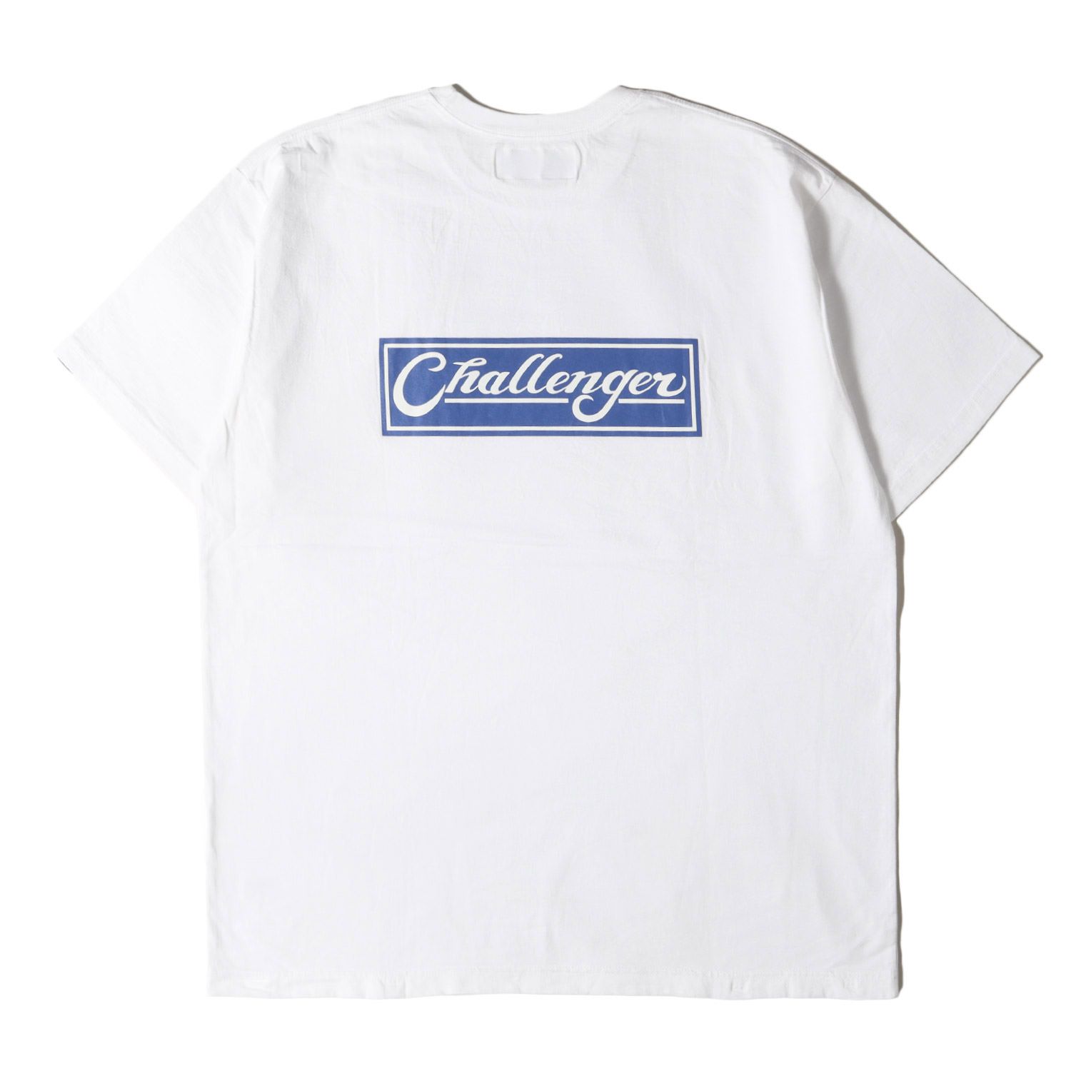 challenger LIS BORDER TEE ブルーホワイト XLサイズ CHALLENGER