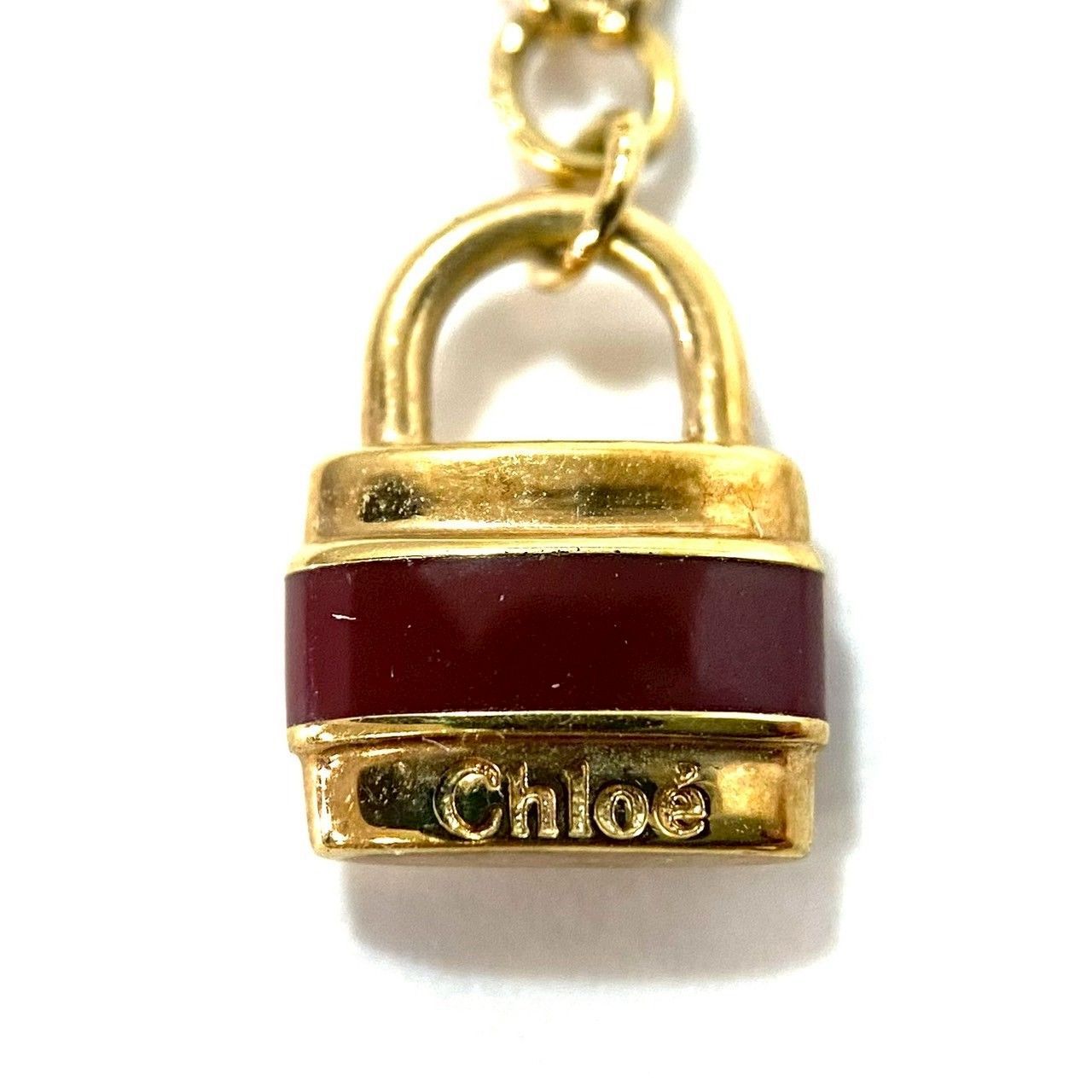 美品　難あり　クロエ　Chloe パディントン　 南京錠　カデナ　パドロック CH【Chloe】パディントン ネックレス カデナ パドロック/南京錠