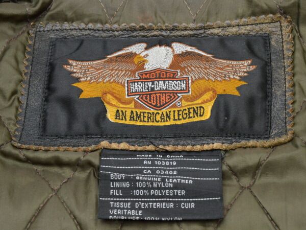 ハーレーダビッドソン Harley-Davidson レザー ジャケット AN AMERICAN
