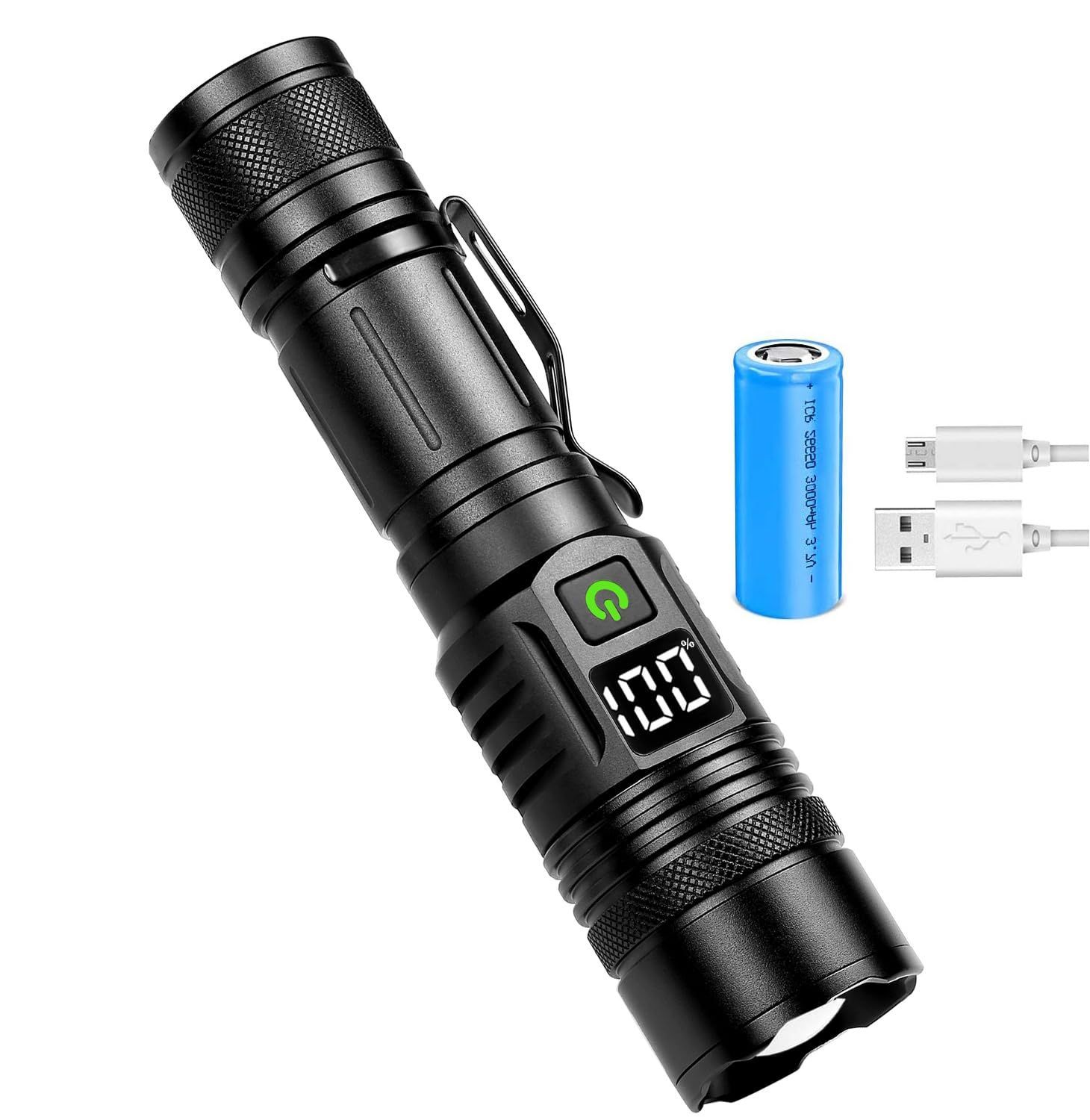 IXP199 【2024最新強化版 P199 Led ディジタル電気量】 超強力 懐中