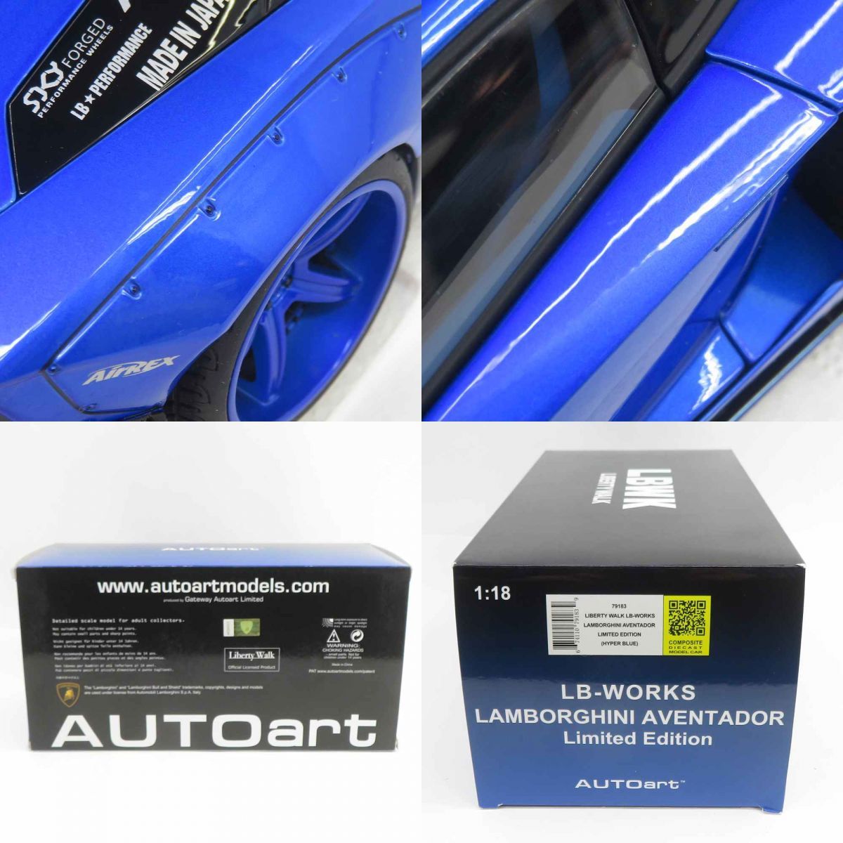 納得のいく オートアート 1|18 リバティーウォーク LB-WORKS ランボルギーニ アヴェンタドール リミテッドエディション ミニカー