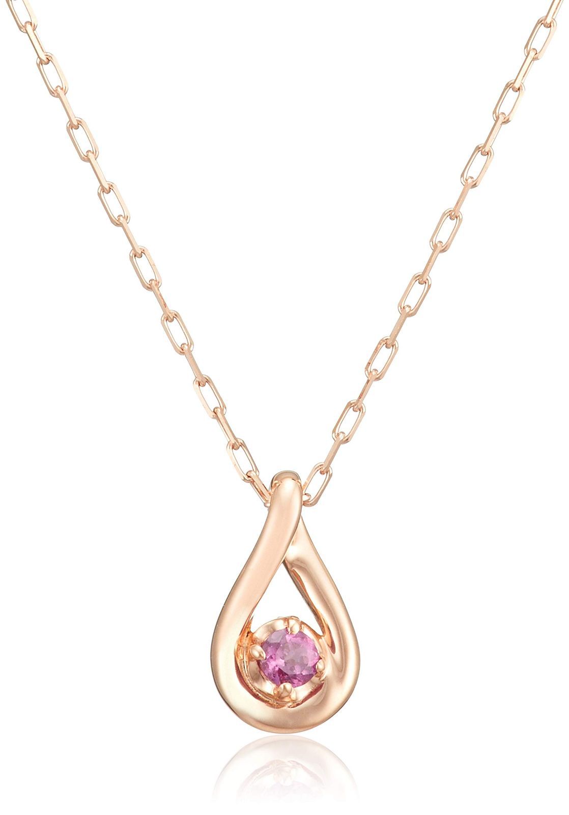 【人気商品】[ヨンドシー] 4 【1月誕生石】K10ピンクゴールド ネックレス 11181-612-3109-00-00 レディース