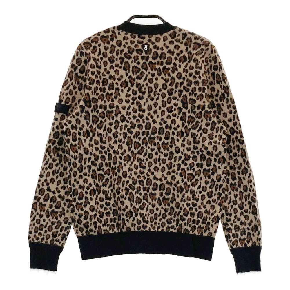美品 パーリーゲイツ カシミヤ混 ニット レディース サイズ0 レオパード柄 美品 パーリーゲイツ カシミヤ混 ニット レディース サイズ0