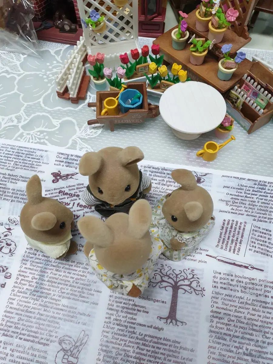 ライトブラウンウサギ 耳折れ シルバニアファミリー Rabbit 0 Early