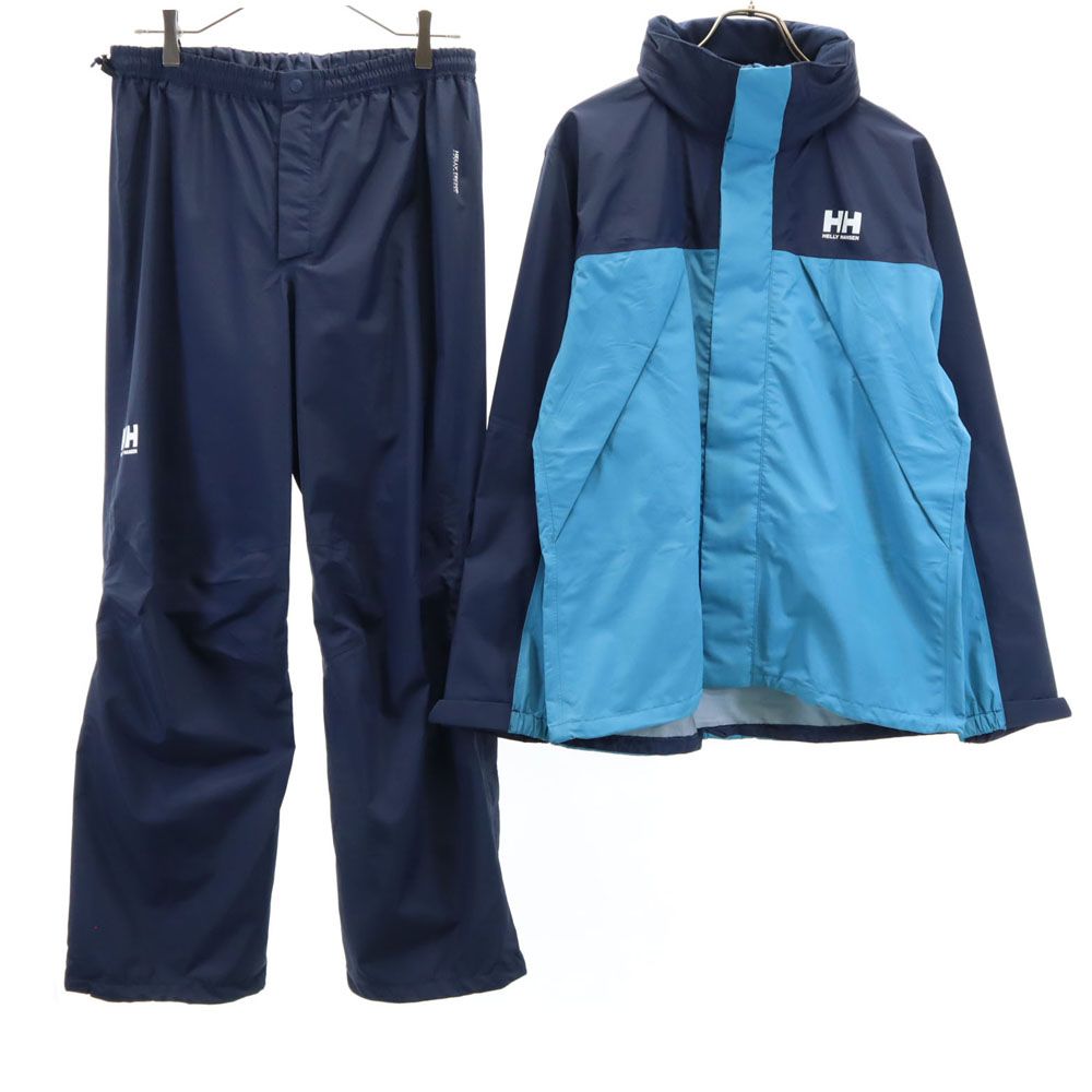 ヘリーハンセン レインジャケット 上下 セットアップ M ネイビー HELLY 