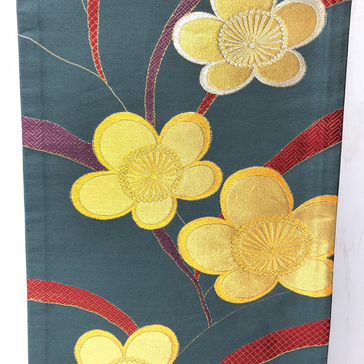 新春福袋 袋帯 西陣 高島織物謹製 正絹 シルバー地 なごみ 小梅 成人式