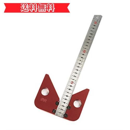Happy-shops CarAngels 木工センターゲージ センタースコヤ 45スコヤ 45度定規 直角スコヤ 直角定規 マーキングガイド 大工ケガキ工具