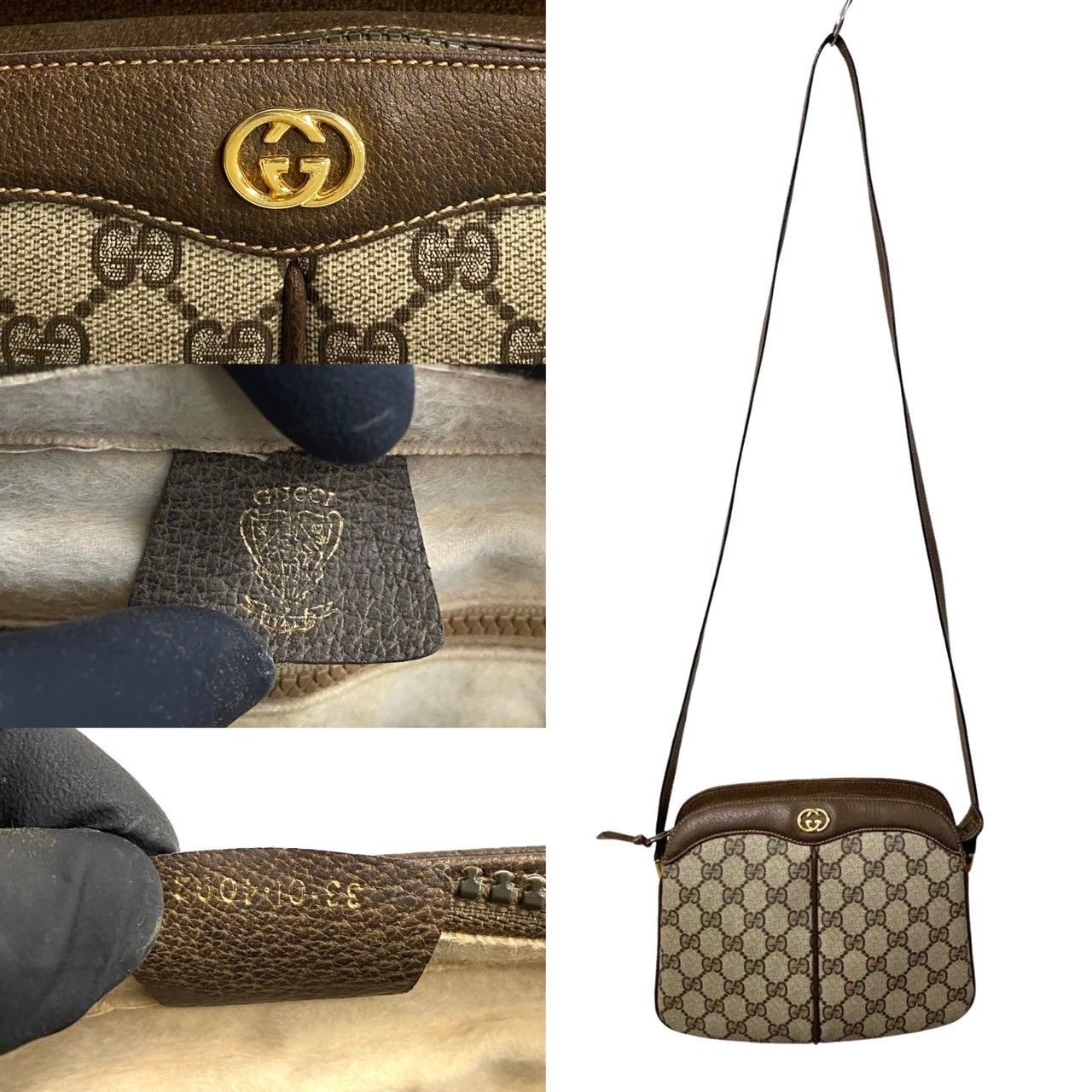 オールドグッチ GUCCI ポシェット ミニショルダーバッグ 本革製 オールドグッチ GUCCI ポシェット ミニショルダーバッグ 本革製