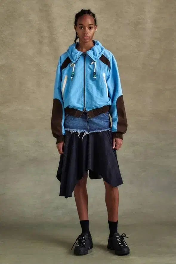 キンロックアンダーソン ADSB カラーブロック ブルゾン スカイ ブルー S