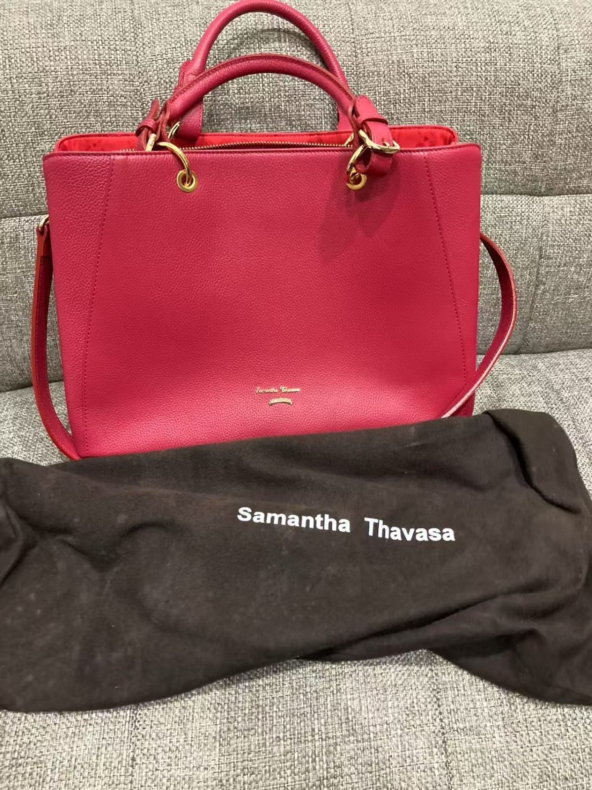 正規品 Samantha Thavasa サマンサタバサ ルイーザ 大 ワインレッド