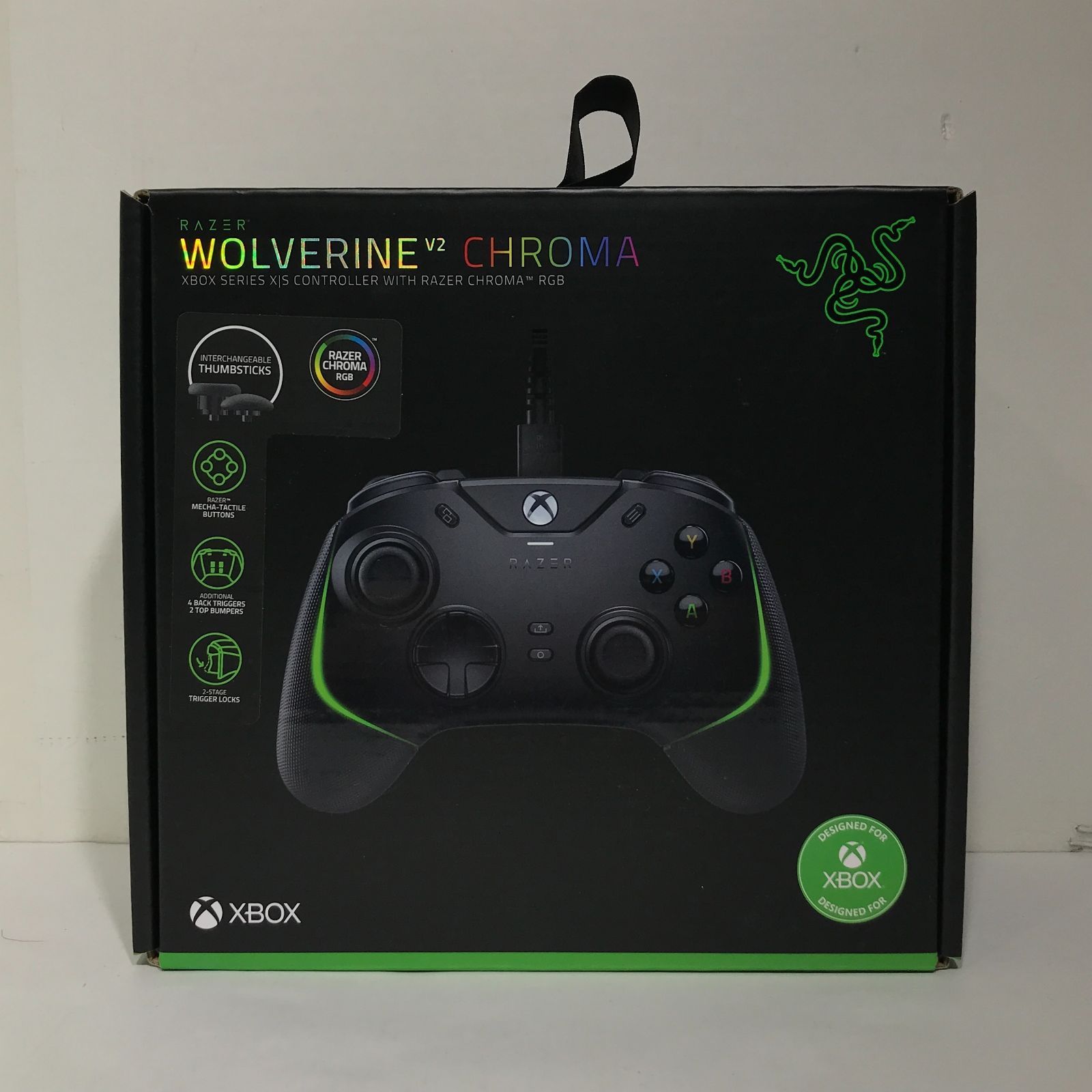 城東65-046 Razer レイザー WOLVERINE V2 CHROMA ウルヴァリン ブイツー クローマ ゲームパッド コントローラー 動作品